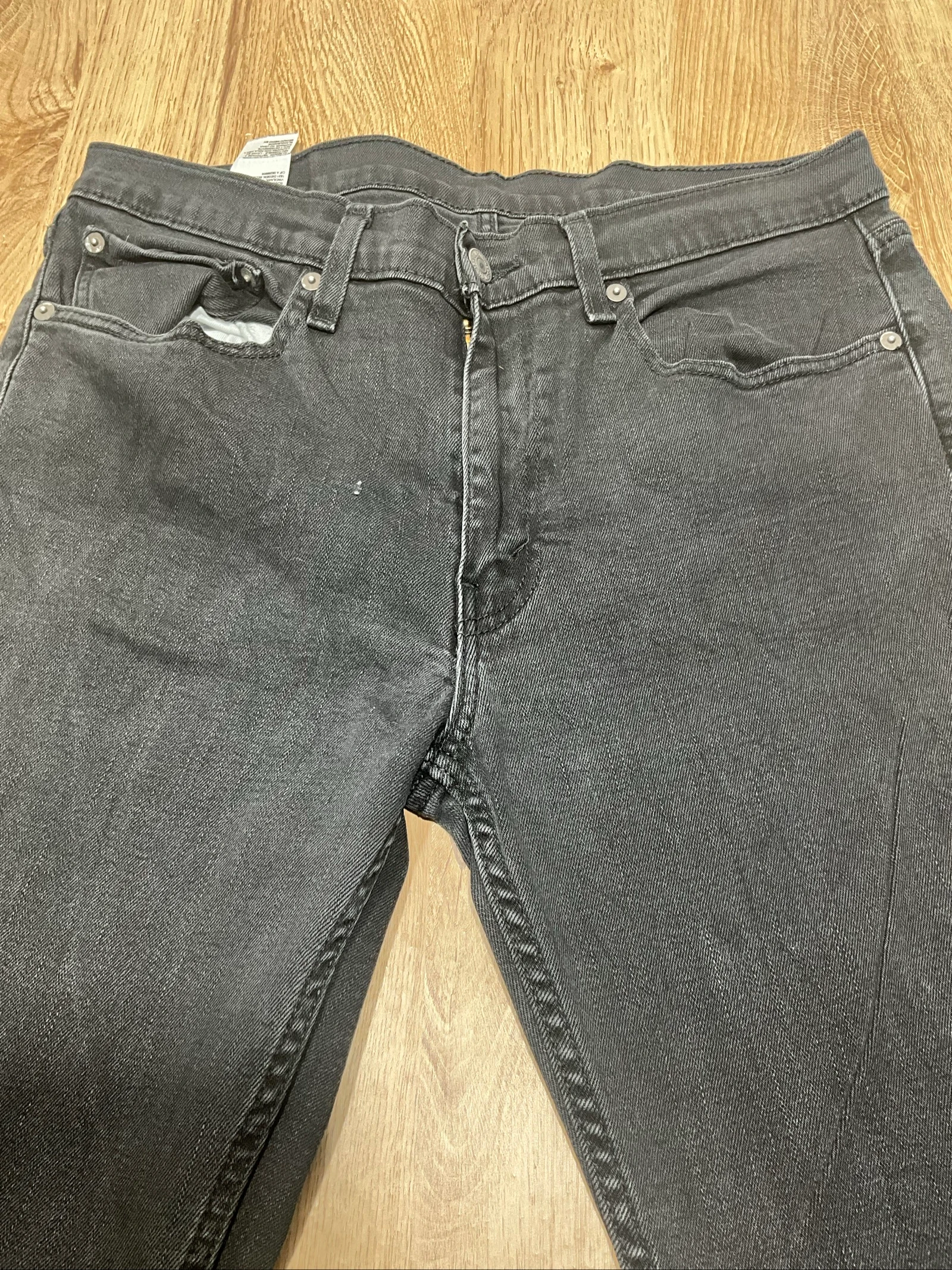 Levi's Slim W34 L32 Denim 99% Cotton Black Washed lvh 227 – photo 4